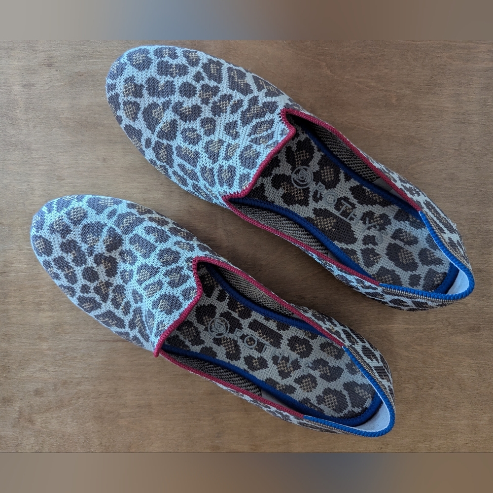 Rothy's The Loafer in Mocha Spot (Leopard) - Picture 3 of 7